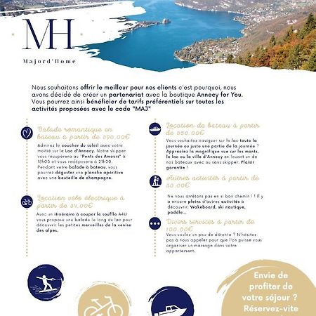 Majord'Home - Le Lake - Vue Lac et Montagne Annecy Extérieur photo